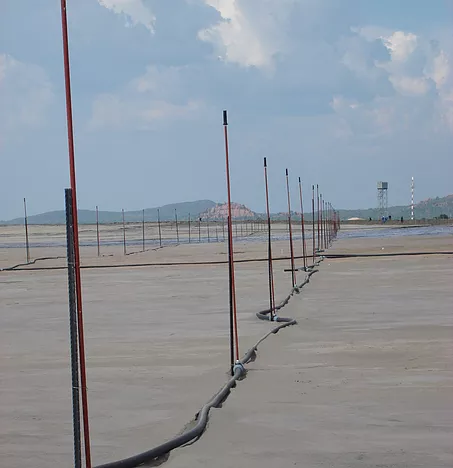 Slimes dam dust suppression